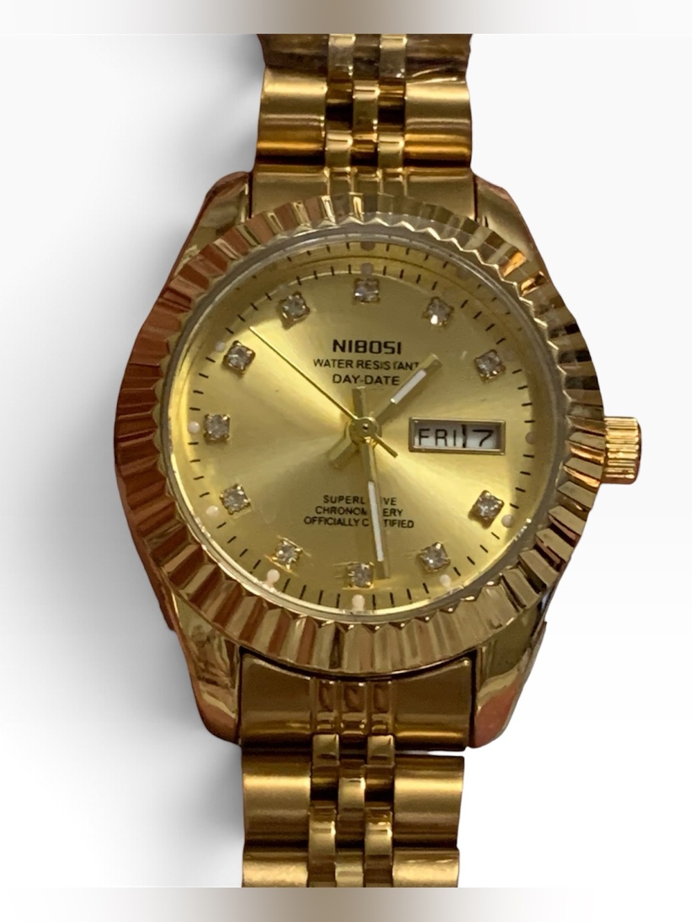 NIBOSI Women's Analog Quartz Watch, Gold Tone Stainless Steel